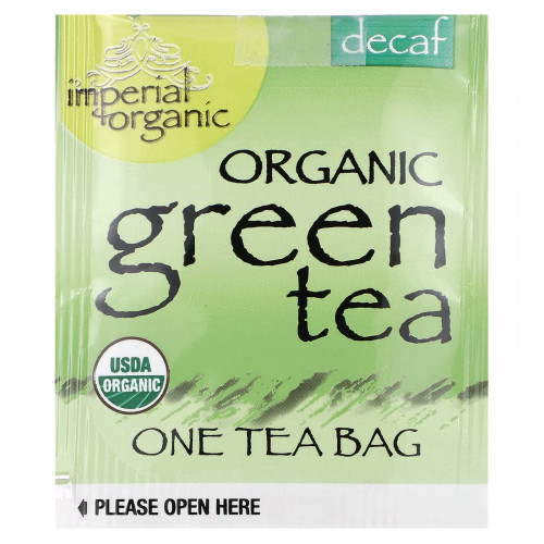 Uncle Lee's Tea, Imperial Organic, зеленый чай без кофеина, 18 чайных пакетиков, 32,4 г (1,14 унции)