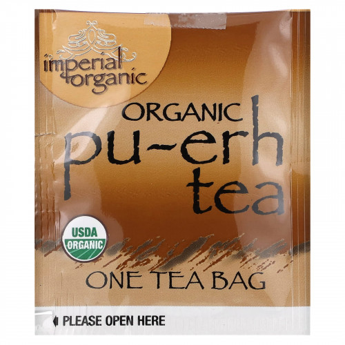 Uncle Lee's Tea, Imperial Organic, чай пуэр, 18 чайных пакетиков, 32,4 г (1,14 унции)