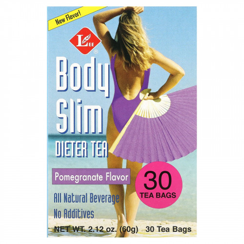 Uncle Lee's Tea, Body Slim Dieter Tea, гранат, 30 чайных пакетиков, 60 г (2,12 унции)