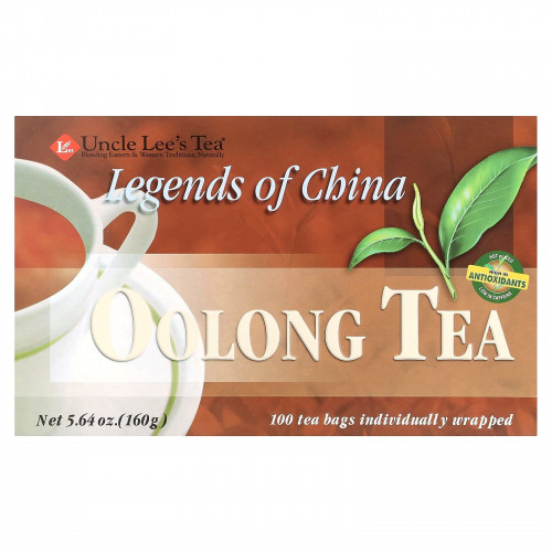 Uncle Lee's Tea, Legends of China, чай улун, 100 чайных пакетиков, 160 г (5,64 унции)