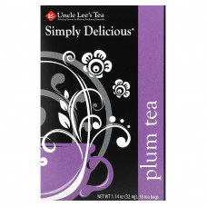 Uncle Lee's Tea, Simply Delicious, сливовый чай, 18 чайных пакетиков, 32,4 г (1,14 унции)