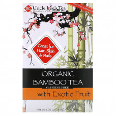 Uncle Lee's Tea, органический чай из бамбука и экзотических фруктов, без кофеина, 18 чайных пакетиков, 28,8 г (1,02 унции)