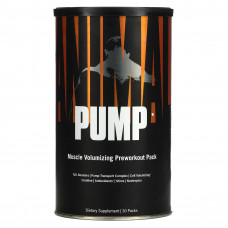 Animal, Pump, комплекс для приема перед тренировкой, для увеличения объема мышц, 30 пакетиков