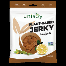 Unisoy, Растительное вяленое мясо, терияки, 100 г (3,5 унции)