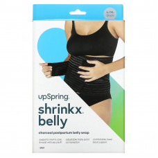 UpSpring, Shrinkx Belly, бандаж для послеродового периода с древесным бамбуковым волокном, размер L/XL, черный