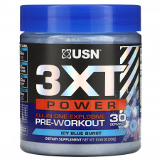 USN, All-in-One Explosive Pre-Workout, Icy Blue Burst, 300 г (10,58 унции)
