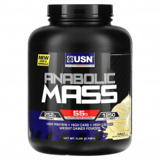 USN, Anabolic Mass, ваниль, 2,72 кг (6 фунтов)