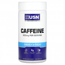 USN, Кофеин, 200 мг, 100 капсул