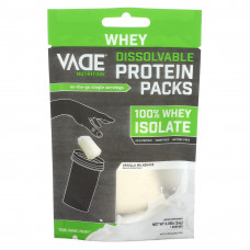 Vade Nutrition, Пакетики с растворимым белком, 100% изолят сыворотки, ванильный молочный коктейль, 24 г (0,05 фунта)