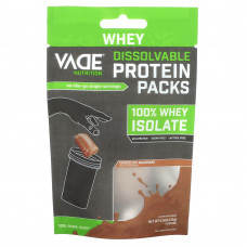 Vade Nutrition, Пакетики с растворимым протеином, 100% изолят сыворотки, шоколадный молочный коктейль, 25 г (0,06 фунта)