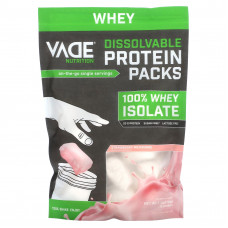 Vade Nutrition, Пакетики с растворимым протеином, 100% изолят, клубничный молочный коктейль, 720 г (1,6 фунта)
