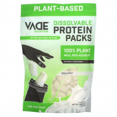 Vade Nutrition, Пакетики с растворимым белком, 100% заменитель растительной пищи, ваниль, 602 г (1,33 фунта)