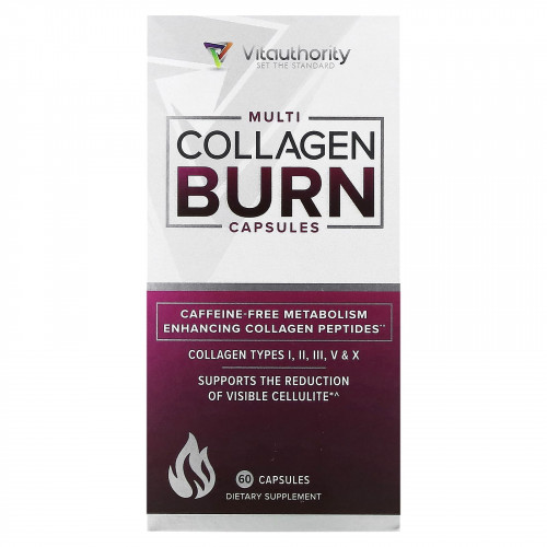 Vitauthority, Multi Collagen Burn, 60 капсул
