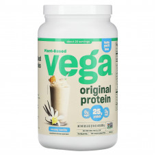 Vega, Оригинальный протеин на растительной основе, кремовая ваниль, 920 г (2 фунта 0,5 унции)