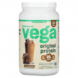 Vega, Оригинальный протеин на растительной основе, сливочный шоколад, 920 г (2 фунта 0,5 унции)