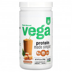 Vega, Plant-Based Protein Made Simple, карамельный ирис, 258 г (9,1 унции)