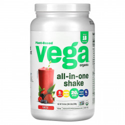 Vega, One, универсальный коктейль, с ягодным вкусом, 688 г (24,3 унции)