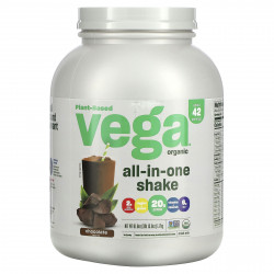 Vega, Веганский коктейл Vega One, шоколадный, 3 фунта (1,7 кг)