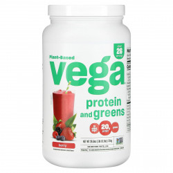 Vega, Растительный белок и зелень, ягоды, 754 г (1 фунт 10,6 унции)