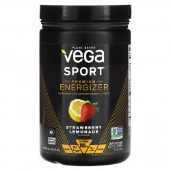Vega, Sport, растительный энергетик премиального качества, со вкусом клубничного лимонада, 455 г (16,1 унции)