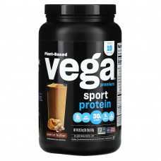 Vega, Sport, протеин премиального качества на растительной основе, арахисовая паста, 815 г (1 фунт 12 унций)