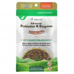 NaturVet, Scoopables, улучшенные пробиотики и ферменты, для собак, бекон, 315 г (11 унций)