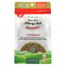 NaturVet, Scoopables, средство от аллергии Aller-911 с антиоксидантами, для собак, бекон, 315 г (11 унций)
