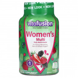 VitaFusion, Мультивитаминный комплекс для женщин, вкус натуральных ягод, 70 жевательных таблеток