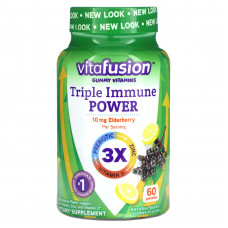 VitaFusion, Triple Immune Power, натуральные ягоды и цитрусовые, 60 жевательных таблеток