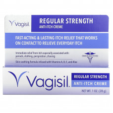 Vagisil, крем против зуда, обычной силы действия, 28 г (1 унция)