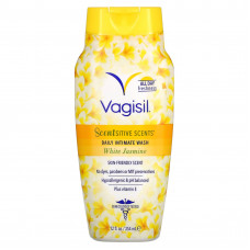 Vagisil, Scentsitive Scents, ежедневное средство для интимной гигиены, белый жасмин, 354 мл (12 жидк. Унций)