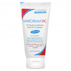 Vanicream, HC 1% гидрокортизон крем против зуда, максимальная эффективность, для чувствительной кожи, без отдушек, 57 г (2 унции)