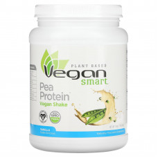VeganSmart, Pea Protein, веганский шейк, ваниль, 540 г