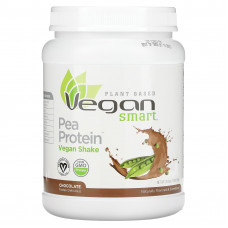 VeganSmart, Pea Protein, веганский шейк, шоколад, 585 г