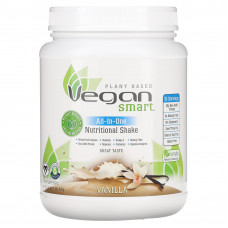 VeganSmart, Универсальный питательный коктейль, ваниль, 645 г (1,4 фунта)
