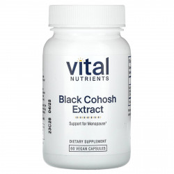 Vital Nutrients, Экстракт черного кохоша, 60 веганских капсул