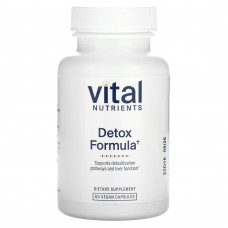 Vital Nutrients, Формула детоксикации, 60 веганских капсул