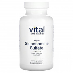 Vital Nutrients, Веганский сульфат глюкозамина, 120 веганских капсул