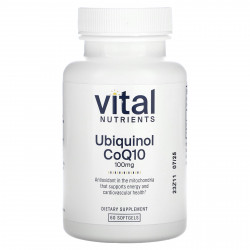 Vital Nutrients, Убихинол коэнзим Q10, 100 мг, 60 мягких таблеток
