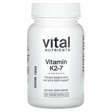 Vital Nutrients, Витамин K2-7`` 60 веганских капсул