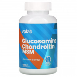 Vplab, глюкозамин с хондроитином и МСМ, 180 таблеток