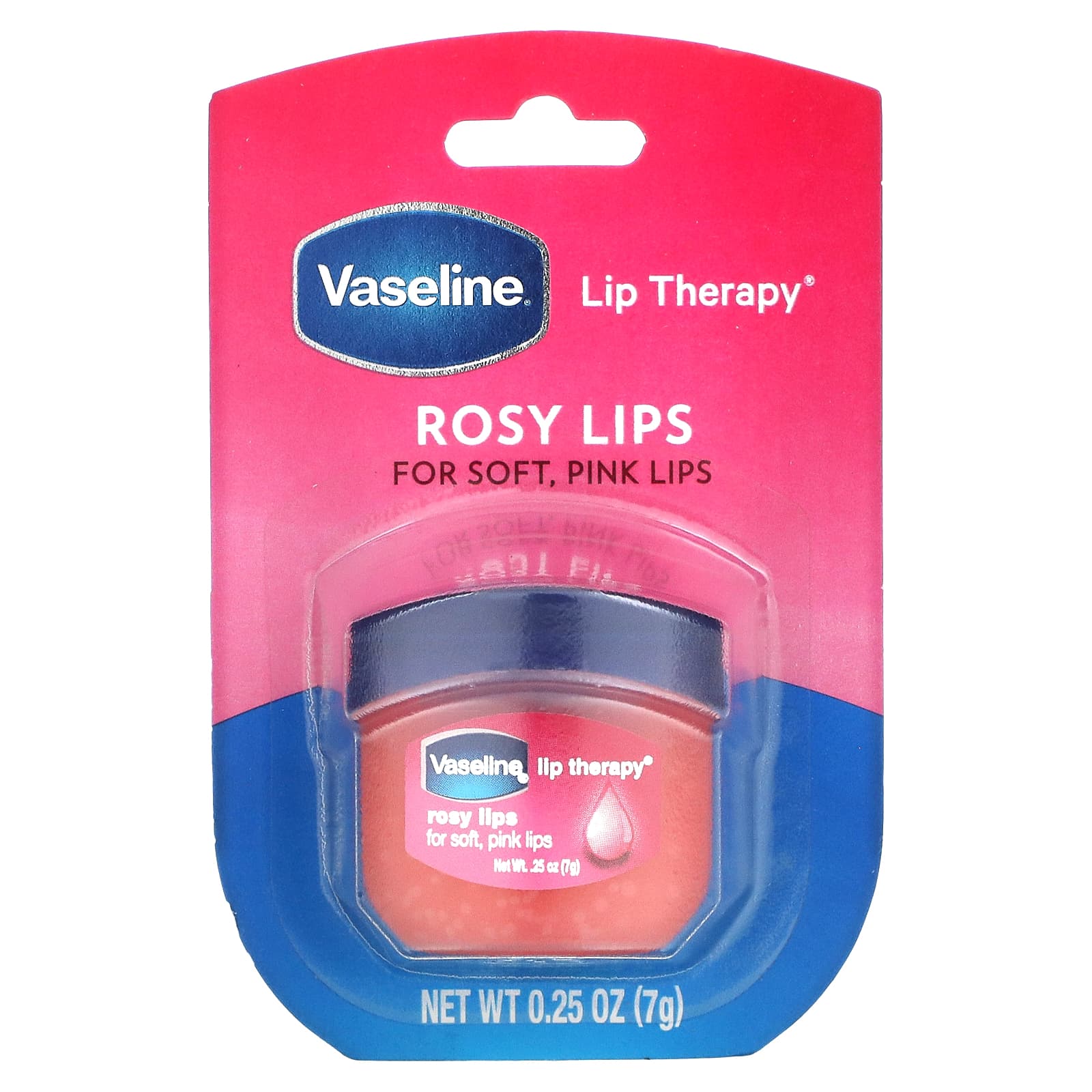 Vaseline, Бальзам для губ Lip Therapy, «Розовые губы», 7 г