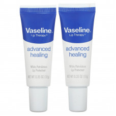 Vaseline, Lip Therapy, улучшенное заживление, 2 тюбика, 10 г (0,35 унции)
