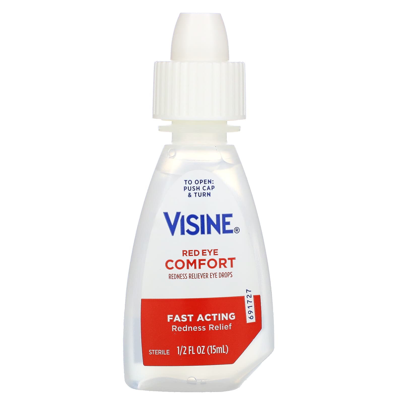 Visine, Red Eye Comfort, Глазные капли для снятия покраснения, 15 мл (1,5 жидк. унции)