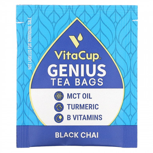 VitaCup, Genius Tea, черный чай, 14 пакетиков по 2 г (0,07 унции)