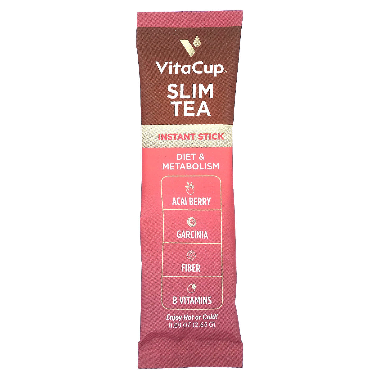 VitaCup, Slim Tea, растворимый чай с суперфудами, чай улун, 24 стика On the Go по 2,65 г (0,09 унции)