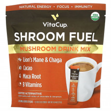 VitaCup, Shroom Fuel, грибная смесь для приготовления напитка, 24 порционных палочки по 3 г (0,11 унции)