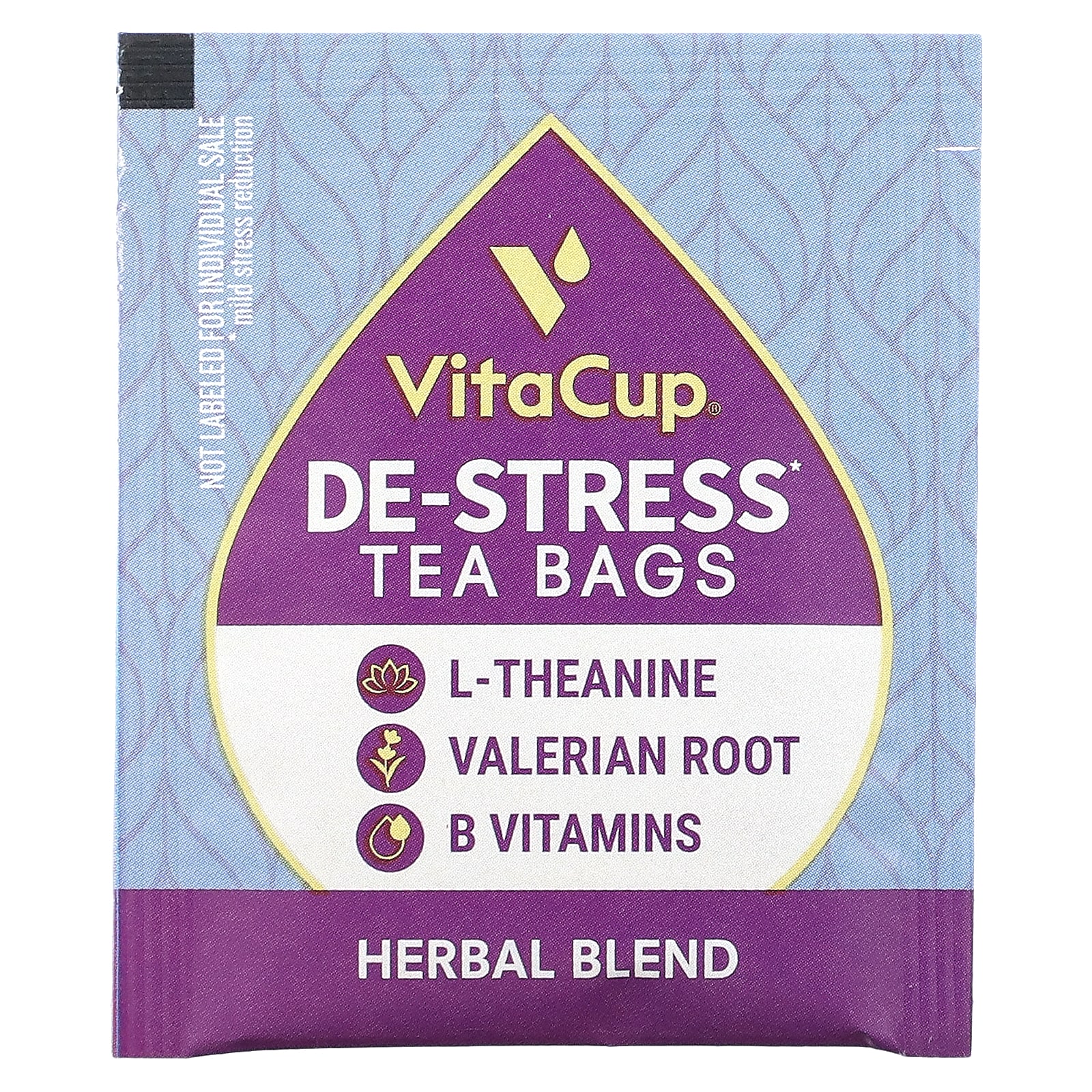 VitaCup, De-Stress Tea, без кофеина, 14 пакетиков по 1,8 г (0,06 унции)