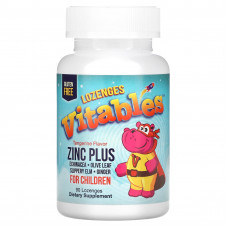 Vitables, Zinc Plus, добавка с цинком для детей, со вкусом мандарина, 90 пастилок