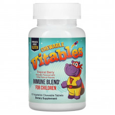 Vitables, жевательная добавка для укрепления детского иммунитета, со вкусом тропических ягод, 90 вегетарианских жевательных таблеток (Товар снят с продажи) 